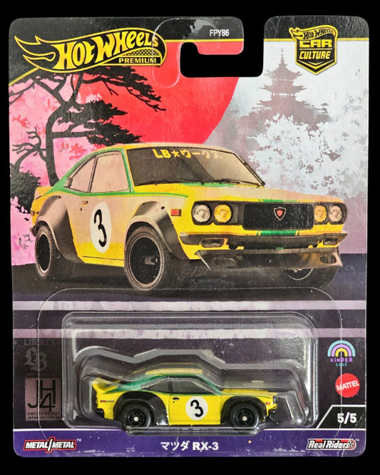 Premium Hot Wheels Mazda RX - 3 (Japan Historics 4) - Kinder Logs