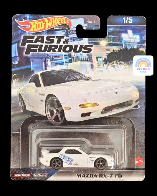 Premium Hot Wheels Mazda RX - 7 FD HKS Power - Fast & Furious - Kinder Logs