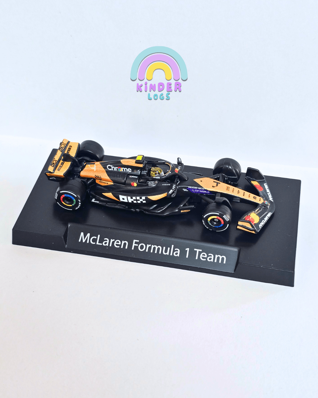 Premium Hot Wheels McLaren Formula 1 Team 4 (Uncarded - New) - Kinder Logs