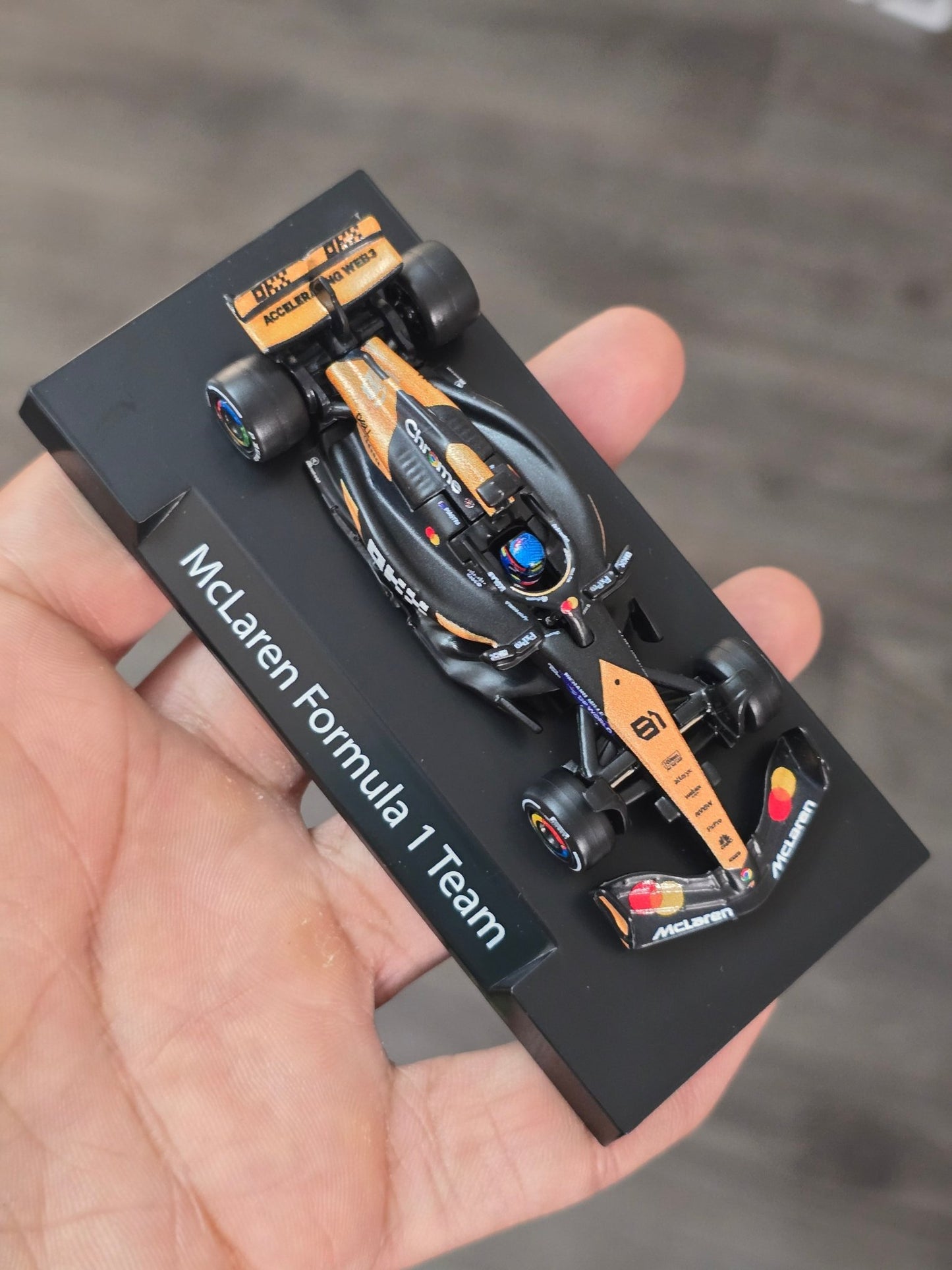 Premium Hot Wheels McLaren Formula 1 Team 81 (Uncarded - New) - Kinder Logs