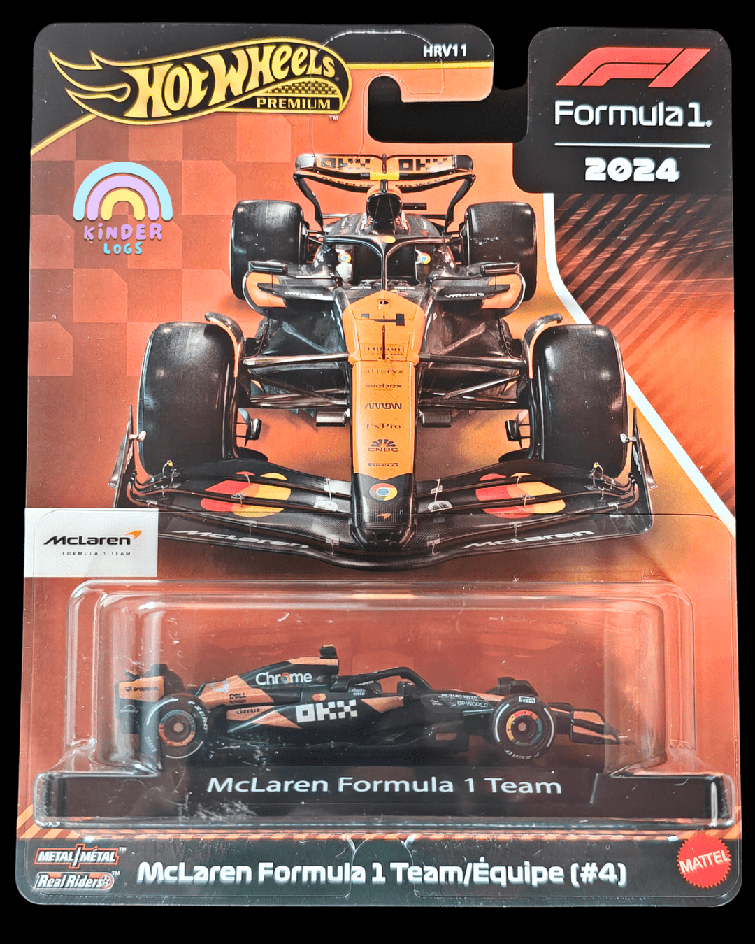 Premium Hot Wheels McLaren Formula One Team 4 (Imported) - Kinder Logs