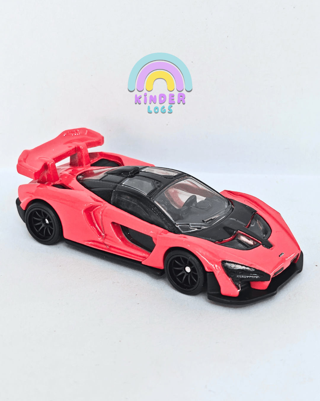 Premium Hot Wheels McLaren Senna - Red (Uncarded - New) - Kinder Logs
