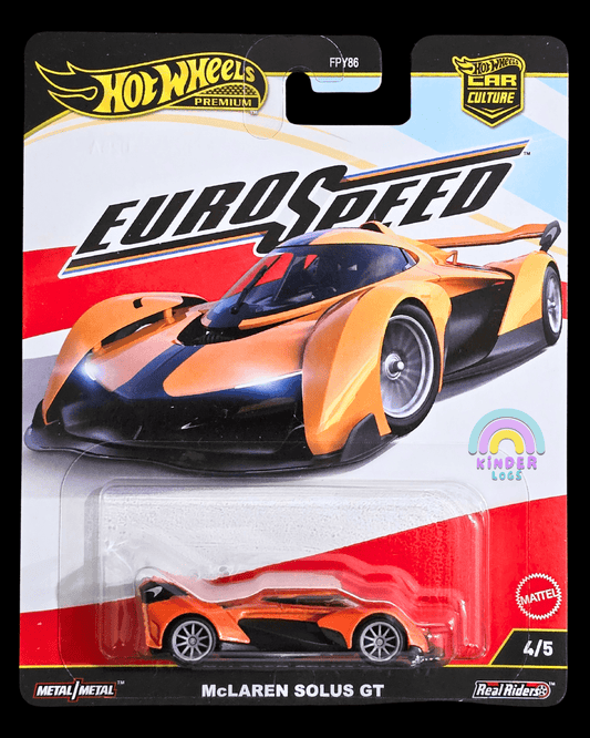 Premium Hot Wheels McLaren Solus GT - Euro Speed (Imported) - Kinder Logs