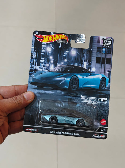 Premium Hot Wheels McLaren Speedtail - Exotic Envy (Imported) - Kinder Logs