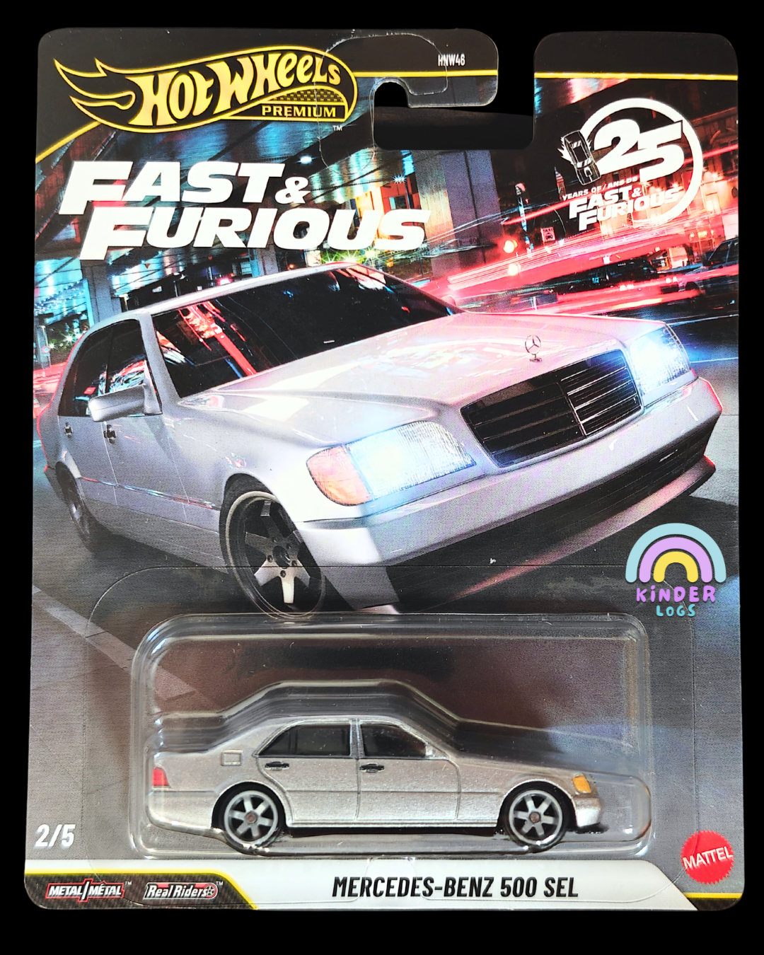 Premium Hot Wheels Mercedes - Benz 500 SEL - Fast And Furious (Imported) - Kinder Logs
