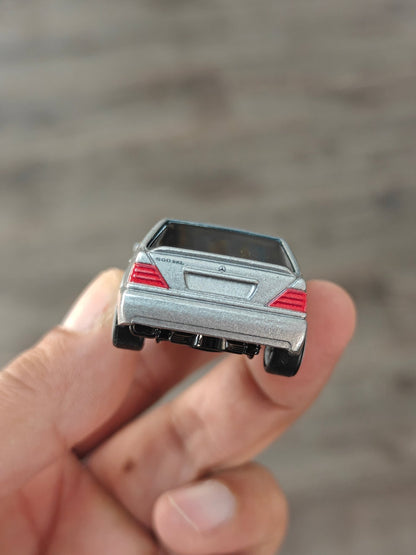Premium Hot Wheels Mercedes - Benz 500 SEL - Silver (Uncarded - New) - Kinder Logs