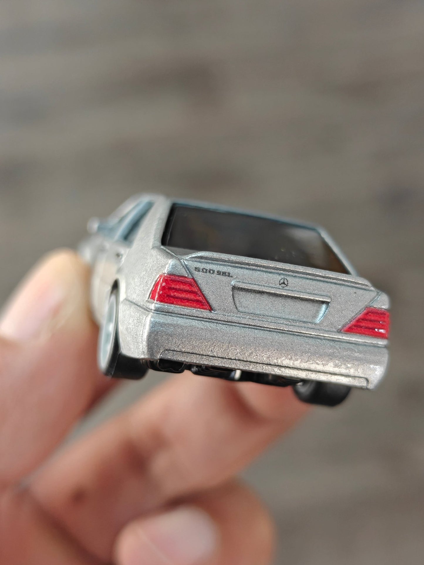 Premium Hot Wheels Mercedes - Benz 500 SEL - Silver (Uncarded - New) - Kinder Logs