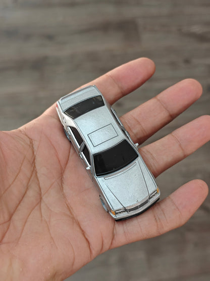 Premium Hot Wheels Mercedes - Benz 500 SEL - Silver (Uncarded - New) - Kinder Logs