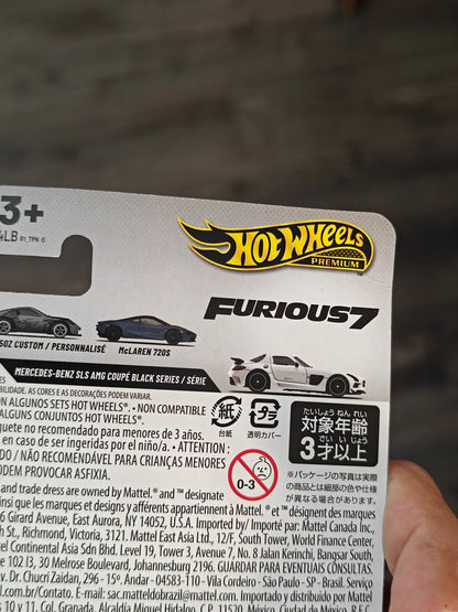 Premium Hot Wheels Mercedes-Benz SLS AMG Coupe Black Series (Imported) - Kinder Logs
