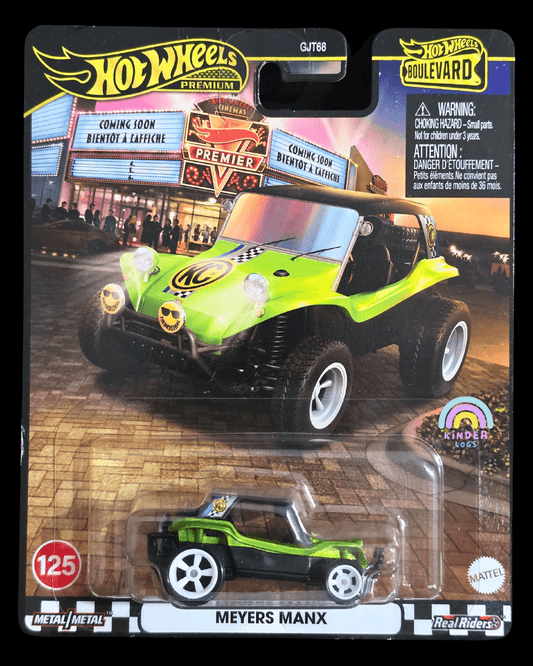 Premium Hot Wheels Meyers Manx - Boulevard 125 (Imported) - Kinder Logs