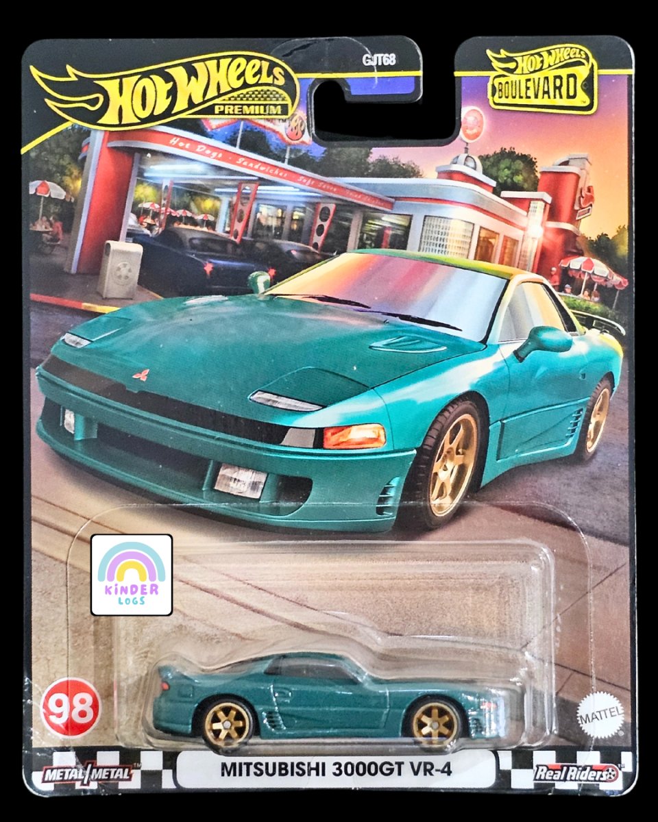 Premium Hot Wheels Mitsubishi 3000GT VR - 4 (Green) - Kinder Logs