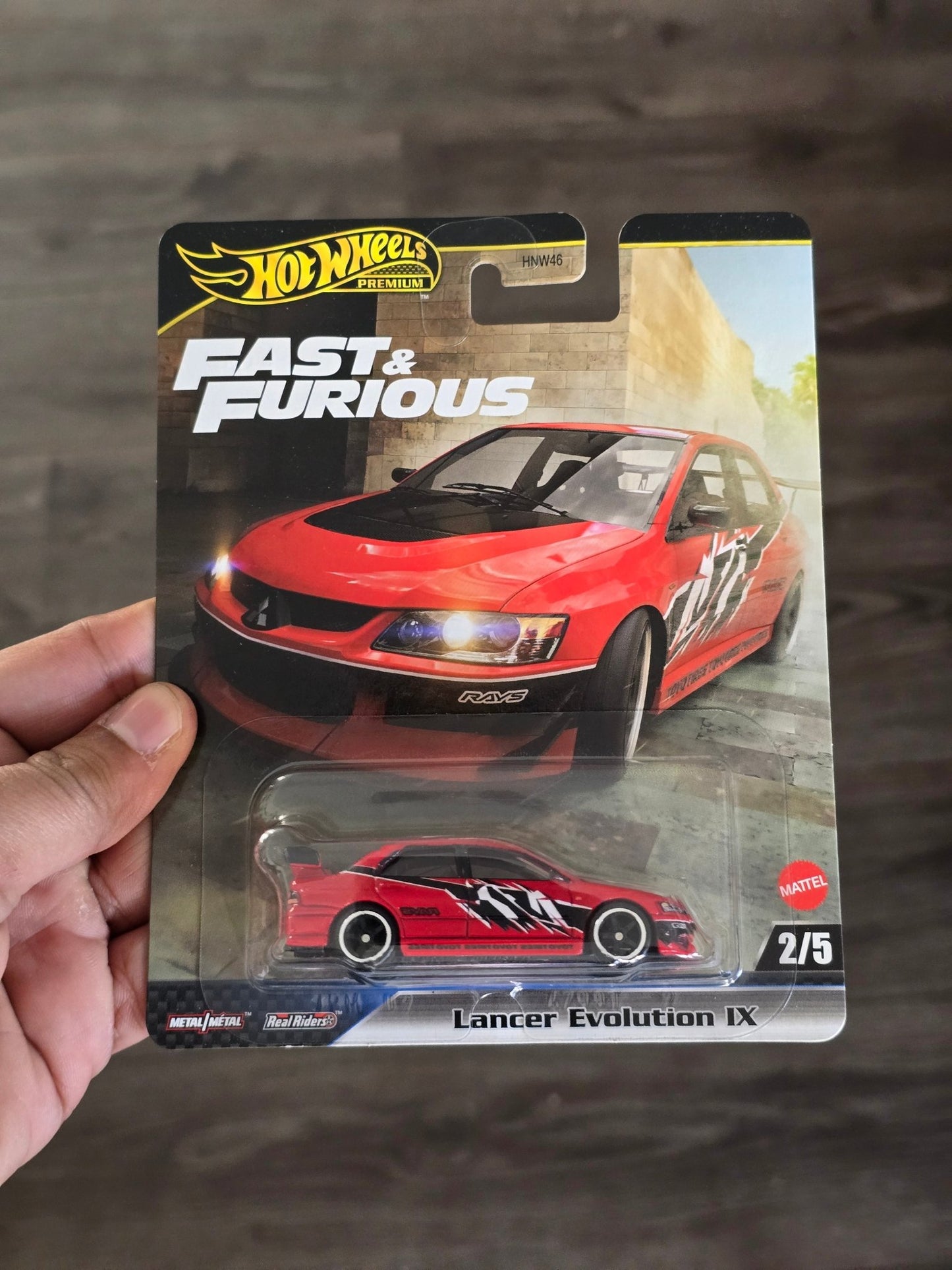 Premium Hot Wheels Mitsubishi Lancer Evolution IX - Fast & Furious (Imported) - Kinder Logs