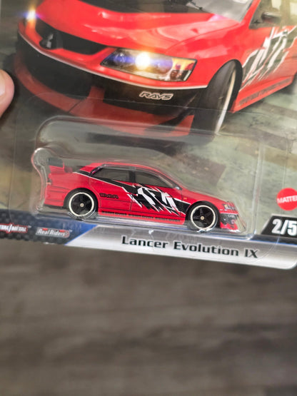 Premium Hot Wheels Mitsubishi Lancer Evolution IX - Fast & Furious (Imported) - Kinder Logs