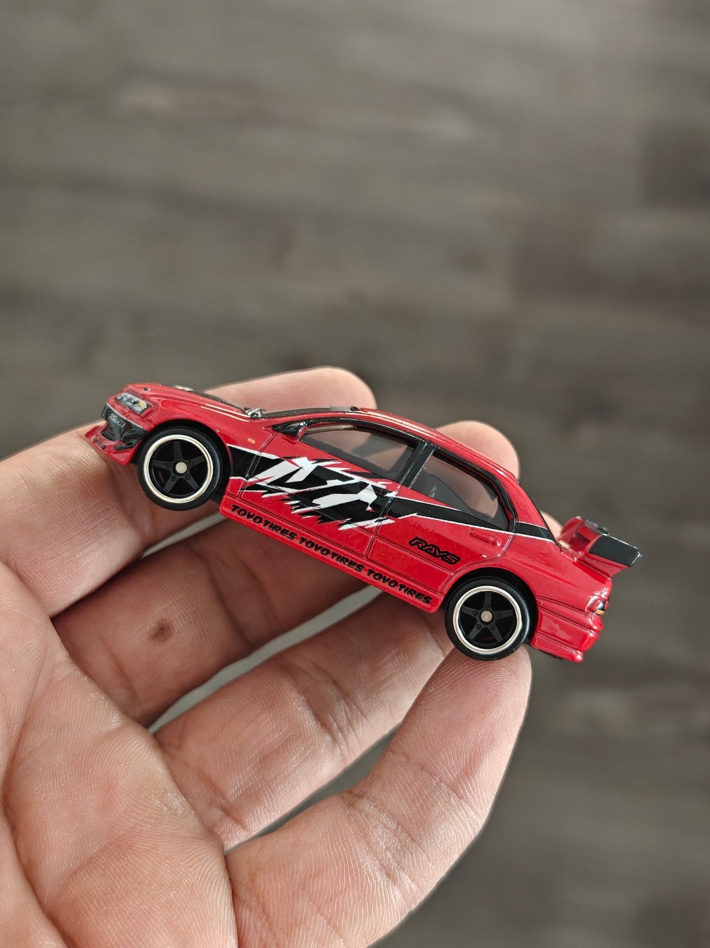 Premium Hot Wheels Mitsubishi Lancer Evolution IX - Red (Uncarded - New) - Kinder Logs