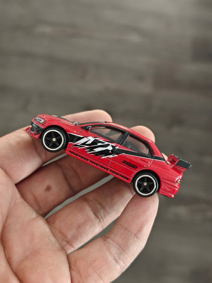 Premium Hot Wheels Mitsubishi Lancer Evolution IX - Red (Uncarded - New) - Kinder Logs