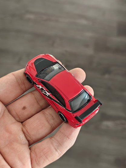 Premium Hot Wheels Mitsubishi Lancer Evolution IX - Red (Uncarded - New) - Kinder Logs