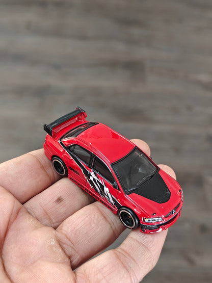 Premium Hot Wheels Mitsubishi Lancer Evolution IX - Red (Uncarded - New) - Kinder Logs