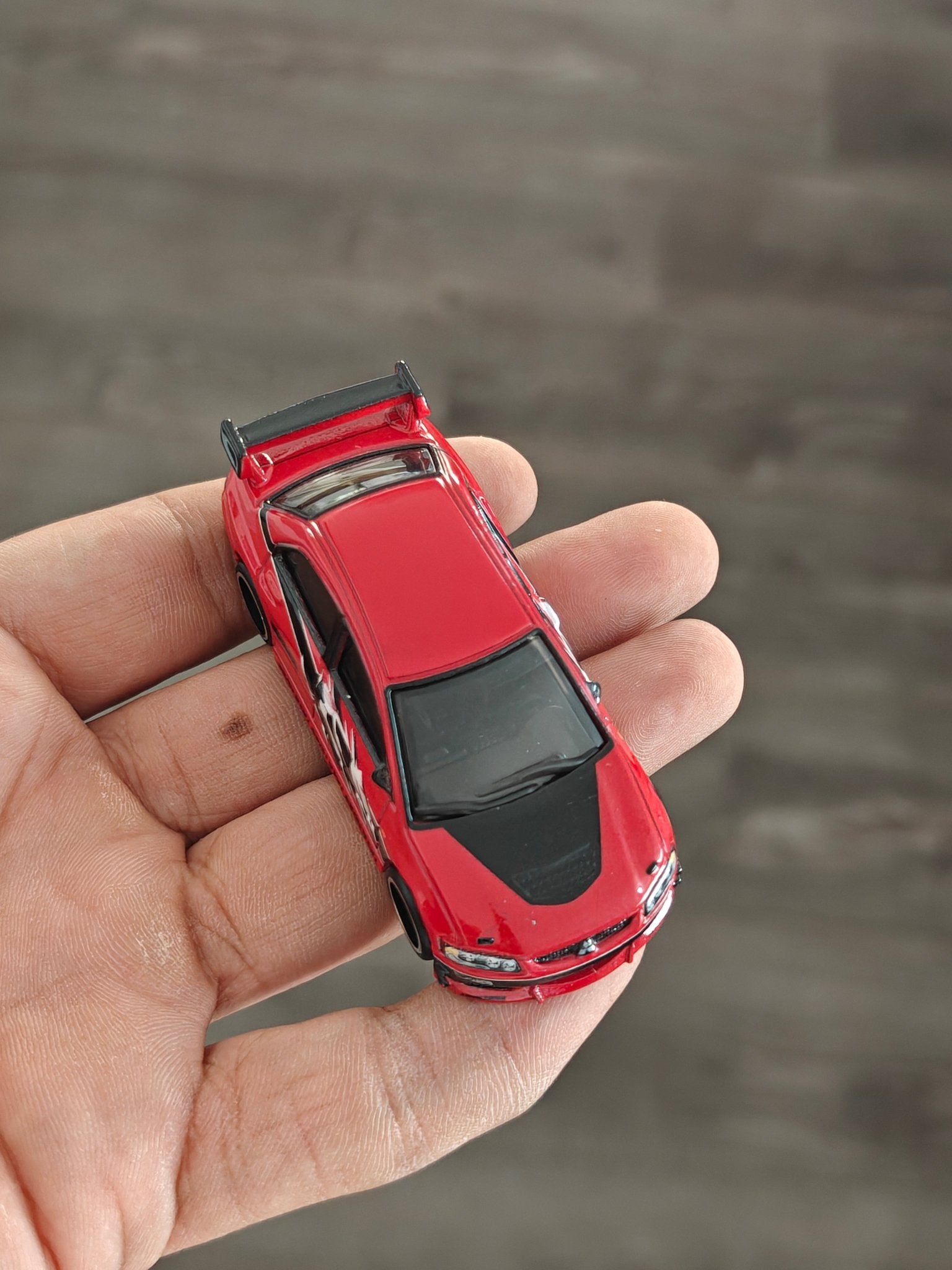 Premium Hot Wheels Mitsubishi Lancer Evolution IX - Red (Uncarded - New) - Kinder Logs