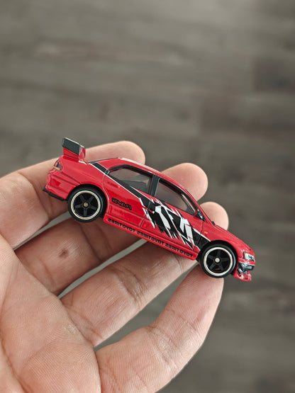 Premium Hot Wheels Mitsubishi Lancer Evolution IX - Red (Uncarded - New) - Kinder Logs