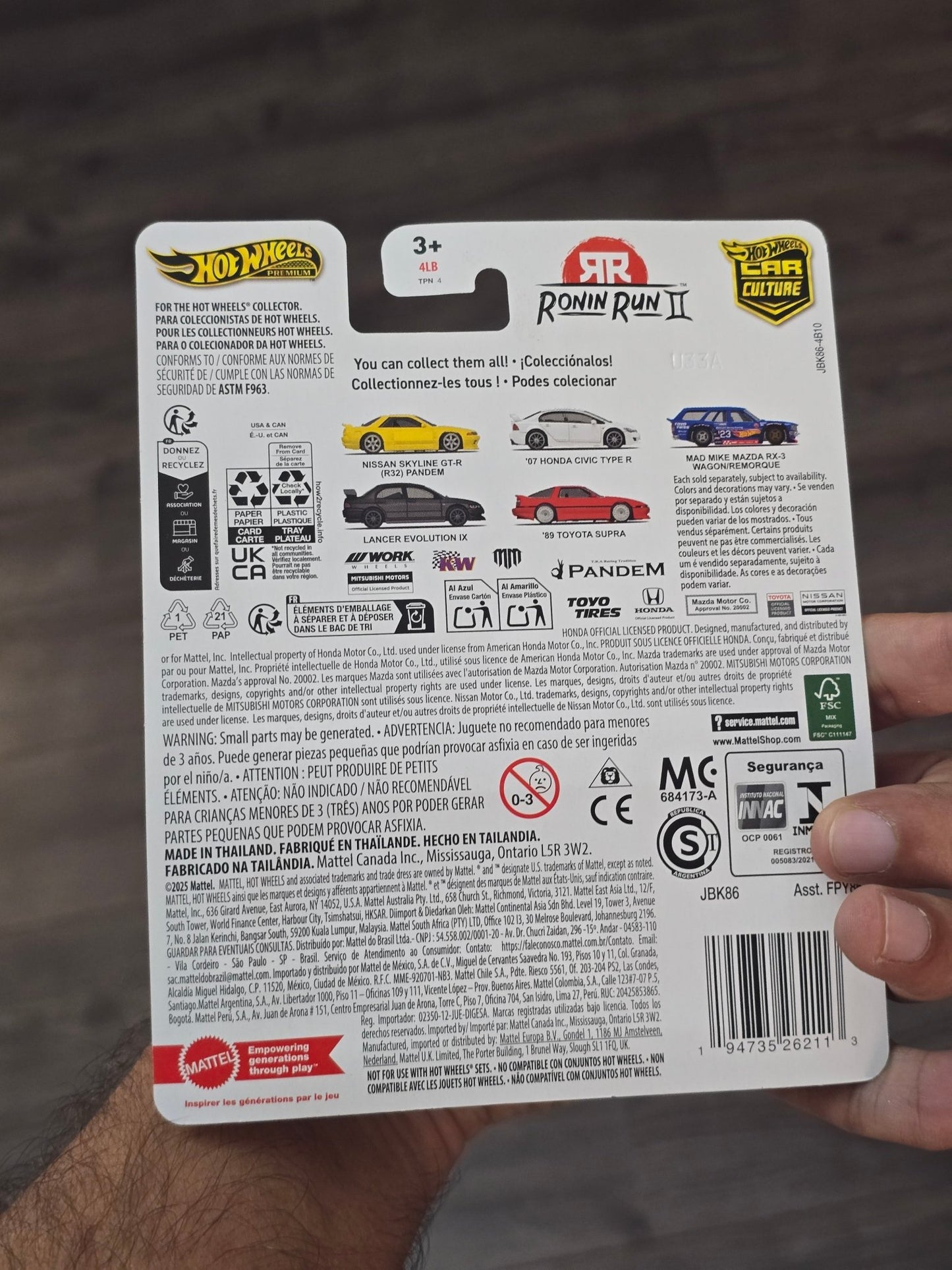 Premium Hot Wheels Mitsubishi Lancer Evolution IX - Ronin Run II (Imported) - Kinder Logs