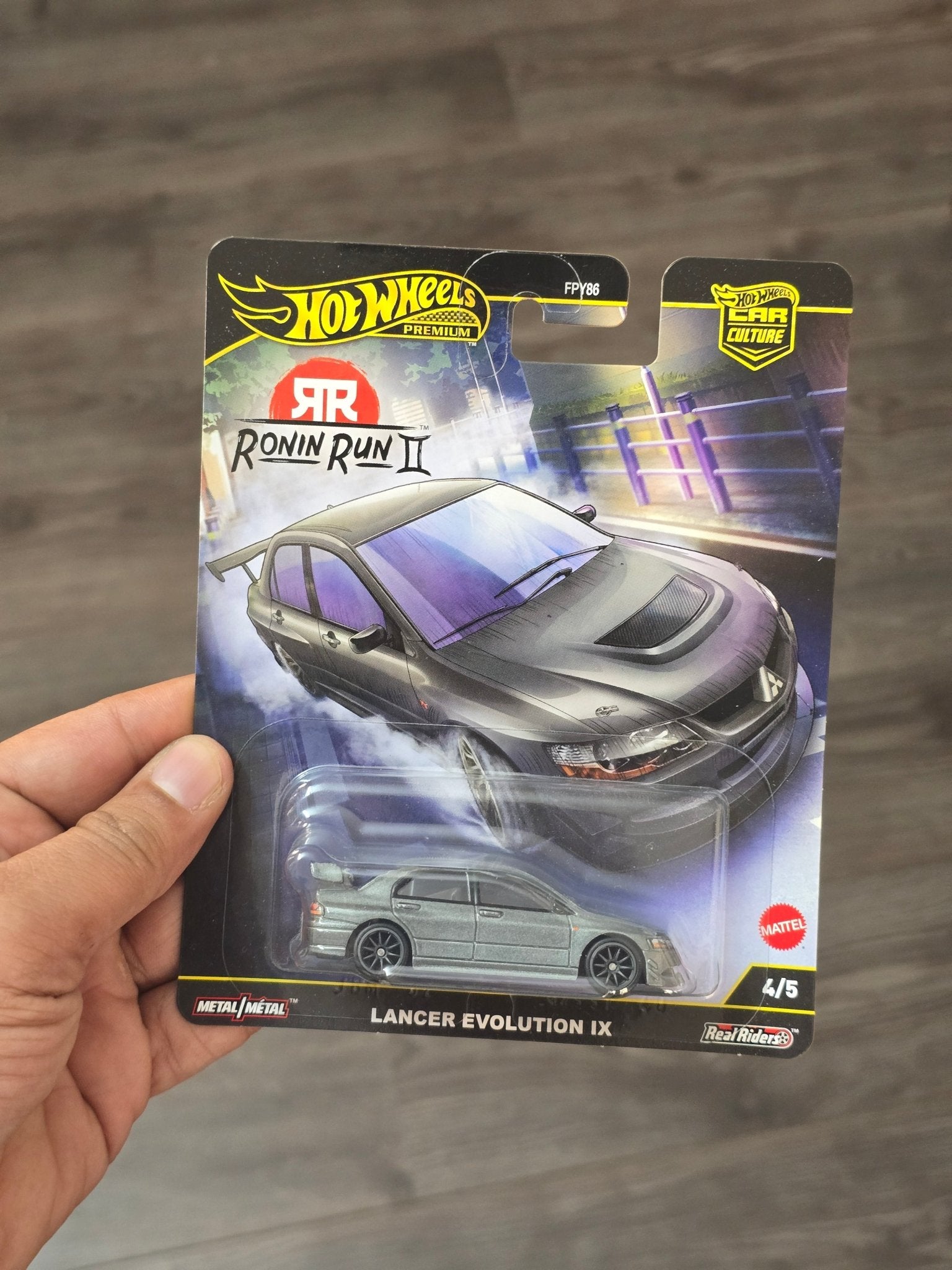 Premium Hot Wheels Mitsubishi Lancer Evolution IX - Ronin Run II (Imported) - Kinder Logs