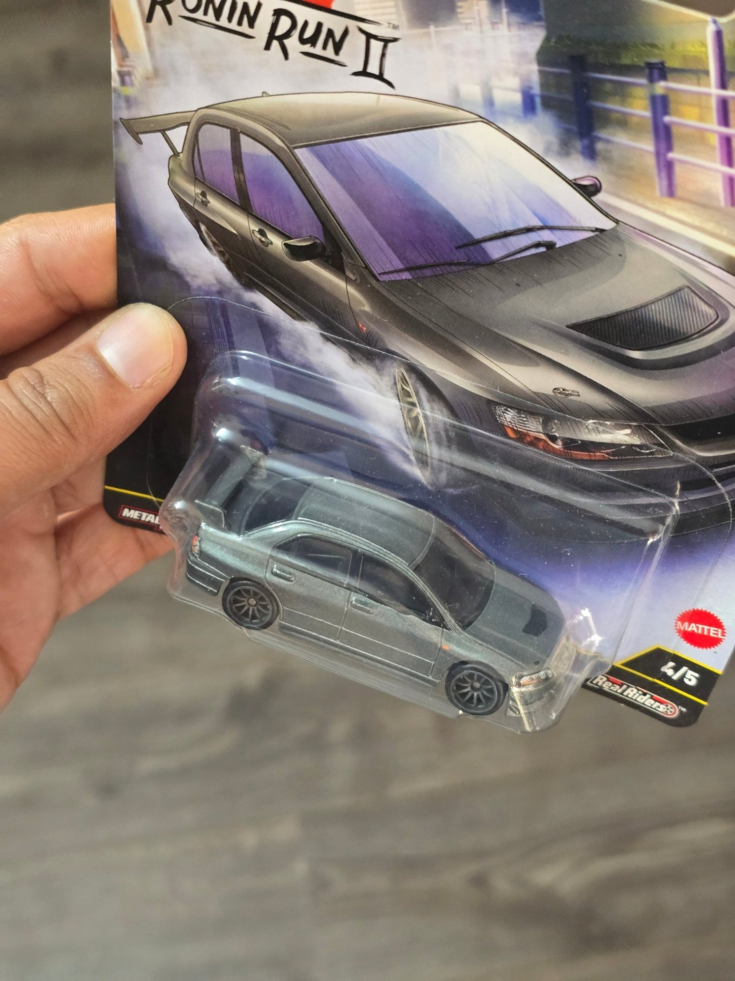 Premium Hot Wheels Mitsubishi Lancer Evolution IX - Ronin Run II (Imported) - Kinder Logs