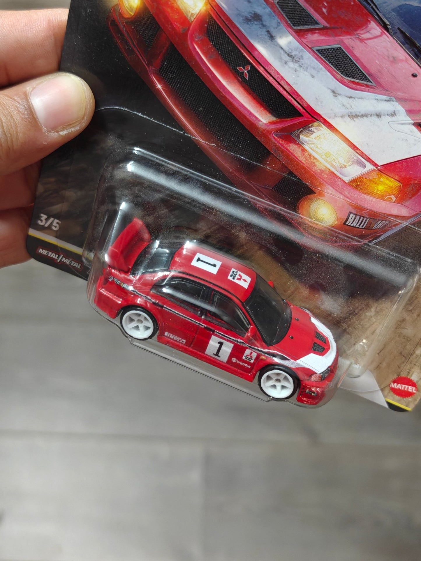 Premium Hot Wheels Mitsubishi Lancer Evolution VI - Thrill Climbers (Imported) - Kinder Logs