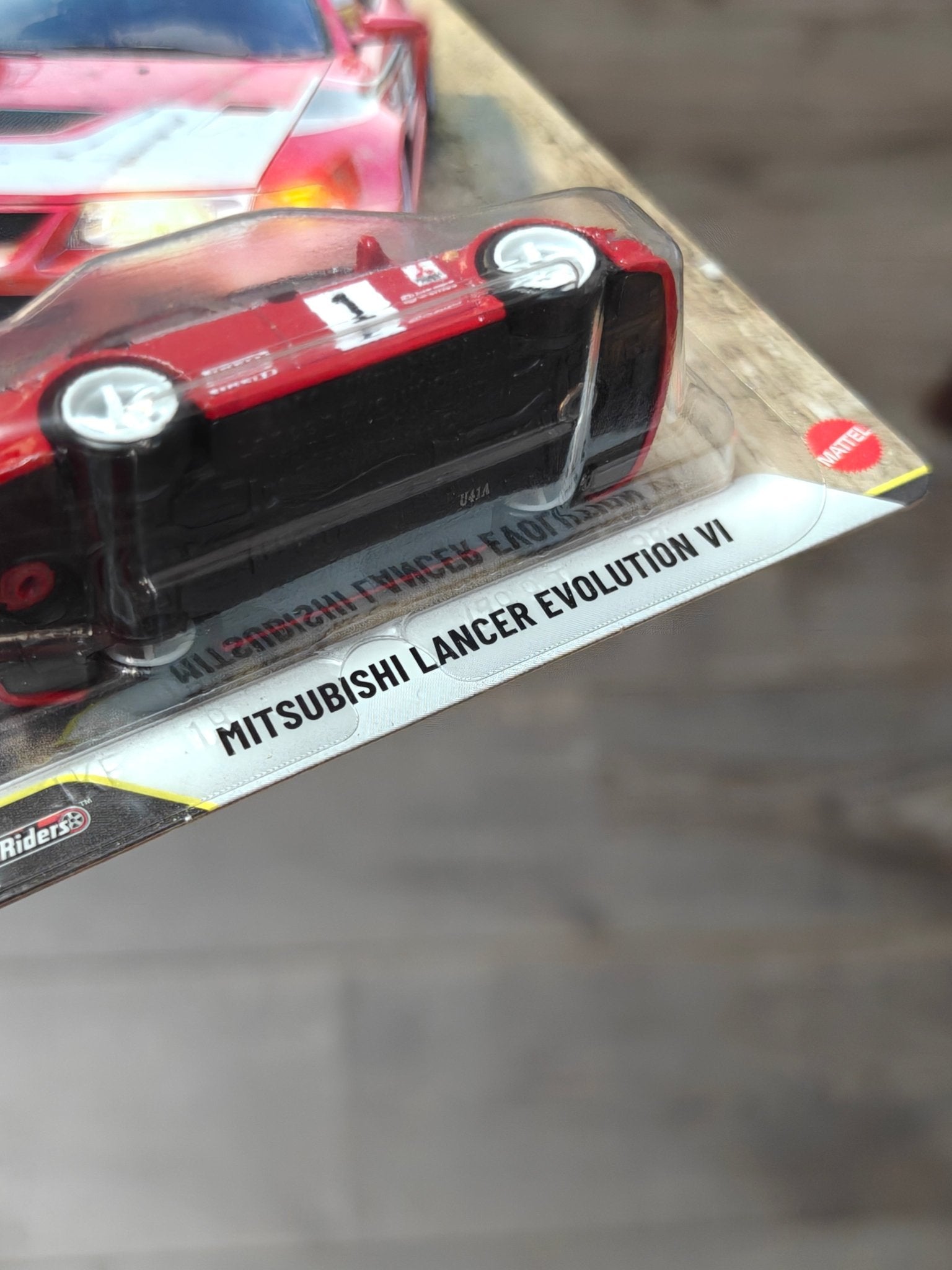 Premium Hot Wheels Mitsubishi Lancer Evolution VI - Thrill Climbers (Imported) - Kinder Logs