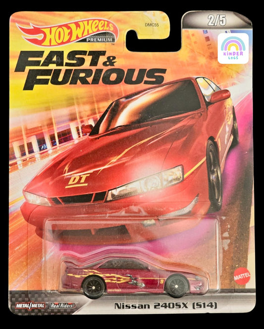 Premium Hot Wheels Nissan 240SX (S14) - Fast And Furious - Kinder Logs