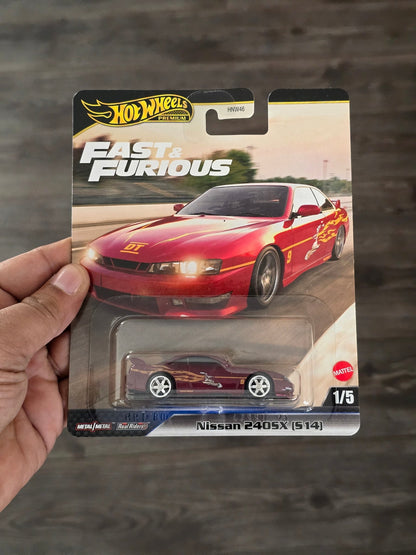 Premium Hot Wheels Nissan 240SX (S14) - The Fast And The Furious - Kinder Logs