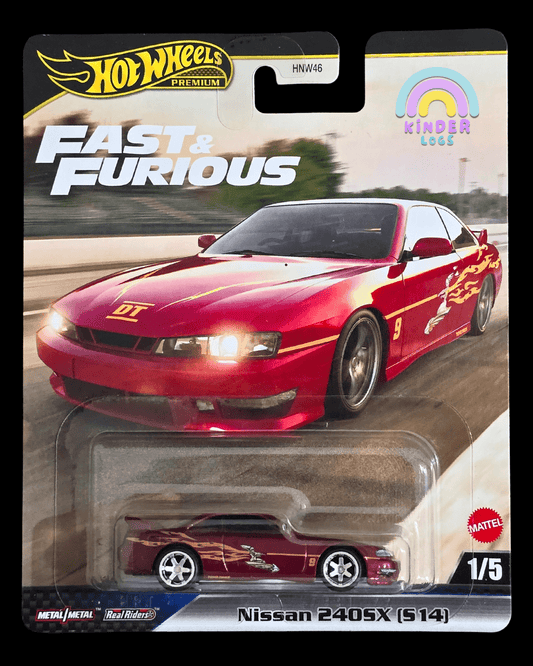Premium Hot Wheels Nissan 240SX (S14) - The Fast And The Furious - Kinder Logs