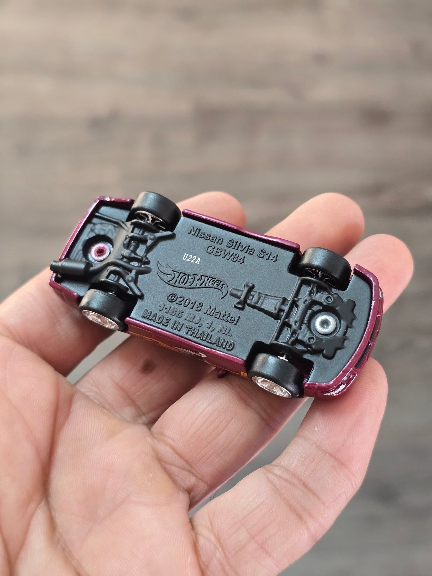 Premium Hot Wheels Nissan 240SX S14 (Uncarded - New) - Kinder Logs