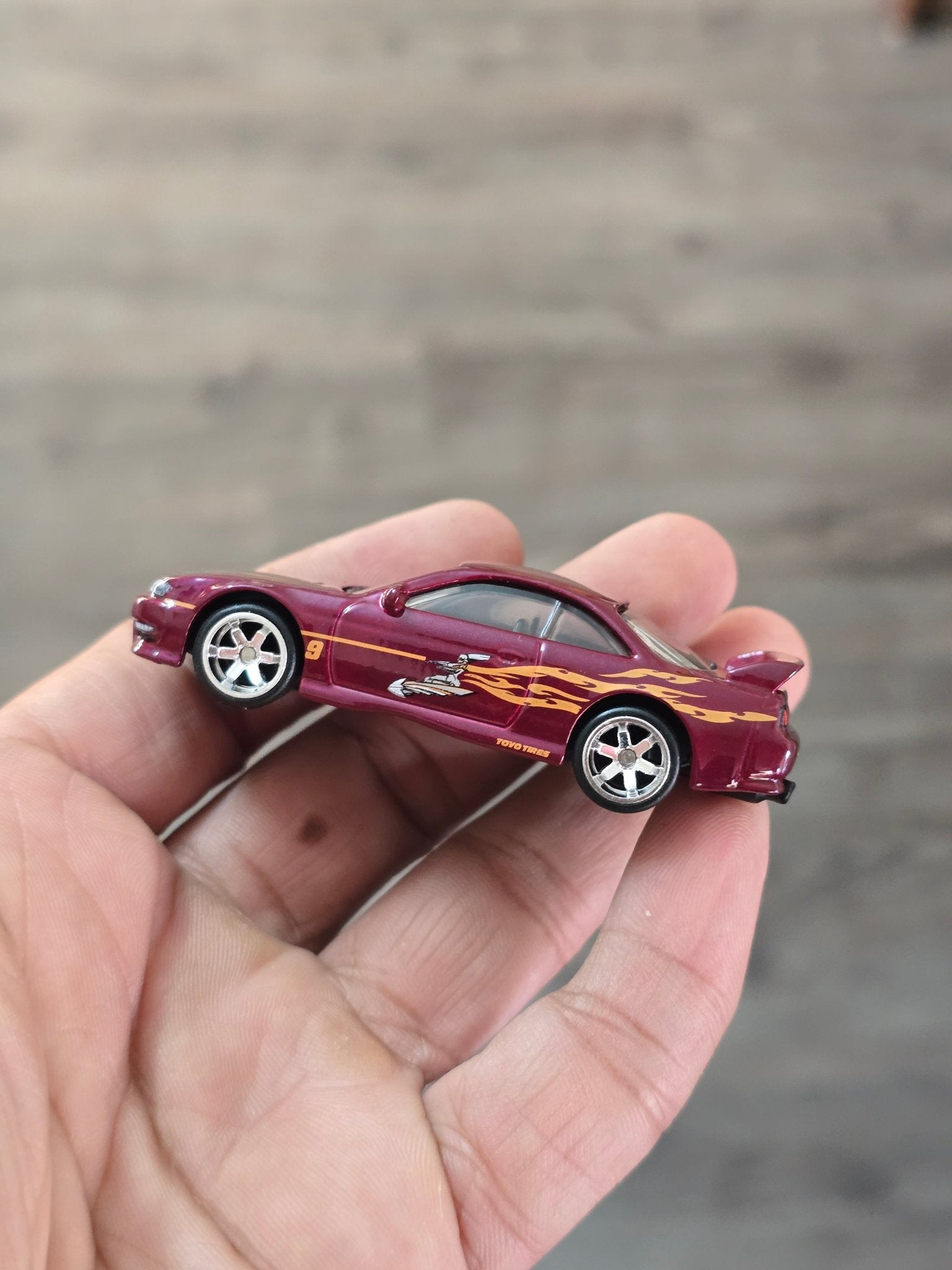 Premium Hot Wheels Nissan 240SX S14 (Uncarded - New) - Kinder Logs