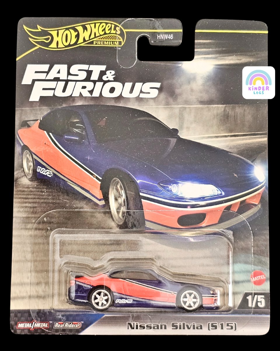 Premium Hot Wheels Nissan Silvia (S15) - Fast & Furious - Kinder Logs