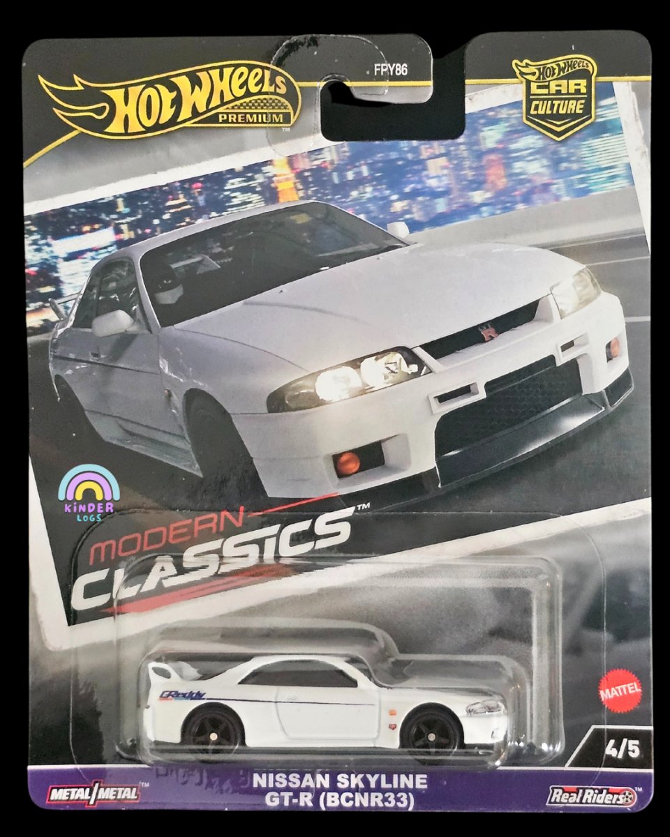 Premium Hot Wheels Nissan Skyline GT - R (BCNR33) - Modern Classics - Kinder Logs