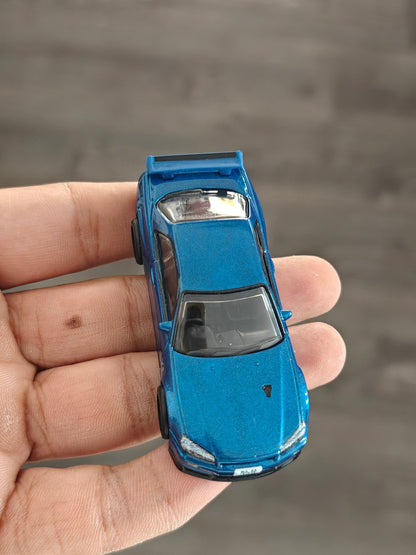 Premium Hot Wheels Nissan Skyline GT - R BNR34 - Blue (Uncarded - New) - Kinder Logs