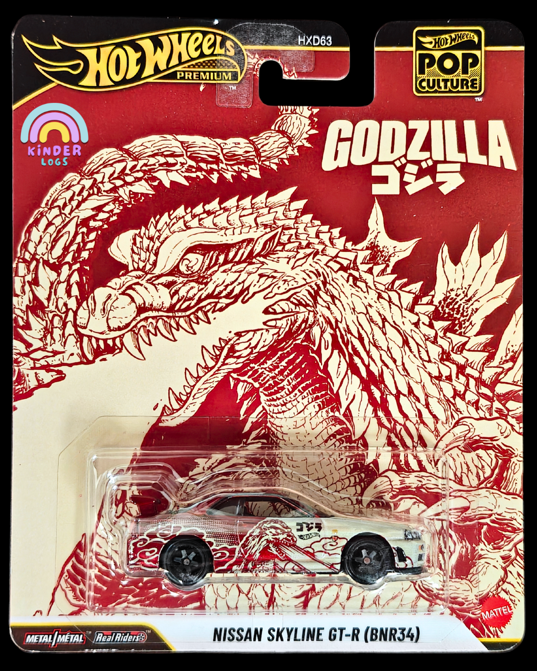 Premium Hot Wheels Nissan Skyline GT - R BNR34 GODZILLA (Imported) - Kinder Logs