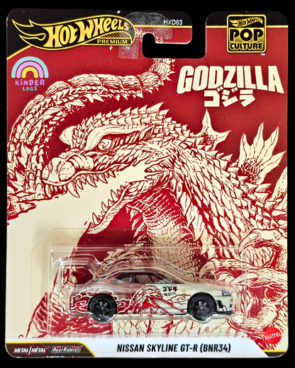 Premium Hot Wheels Nissan Skyline GT - R BNR34 GODZILLA (Imported) - Kinder Logs