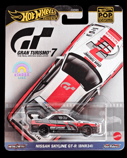 Premium Hot Wheels Nissan Skyline GT-R BNR34 - Gran Turismo 7 (Imported) - Kinder Logs