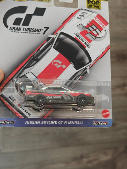 Premium Hot Wheels Nissan Skyline GT-R BNR34 - Gran Turismo 7 (Imported) - Kinder Logs