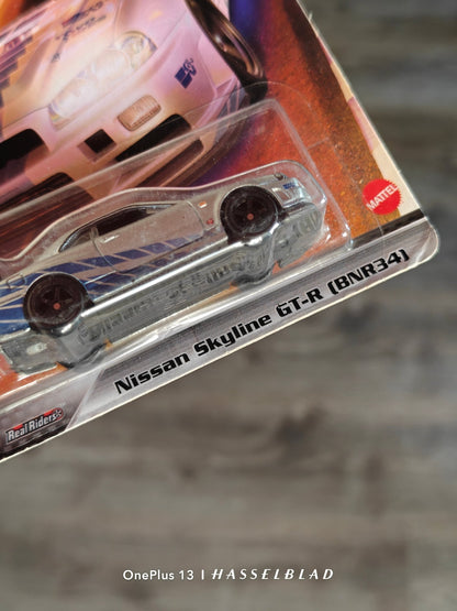Premium Hot Wheels Nissan Skyline GT - R BNR34 (Paul Walker Edition) - Kinder Logs