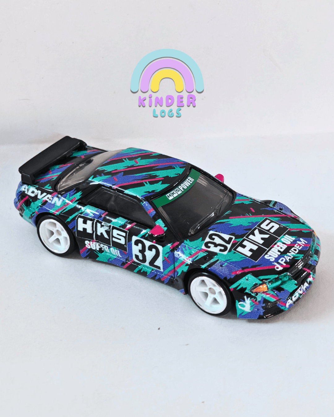 Premium Hot Wheels Nissan Skyline GT - R (R32) Pandem - Black (Uncarded - New) - Kinder Logs