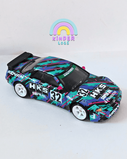 Premium Hot Wheels Nissan Skyline GT - R (R32) Pandem - Black (Uncarded - New) - Kinder Logs