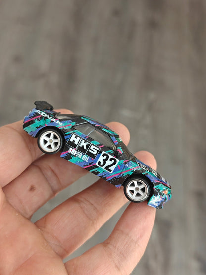 Premium Hot Wheels Nissan Skyline GT - R (R32) Pandem - Black (Uncarded - New) - Kinder Logs