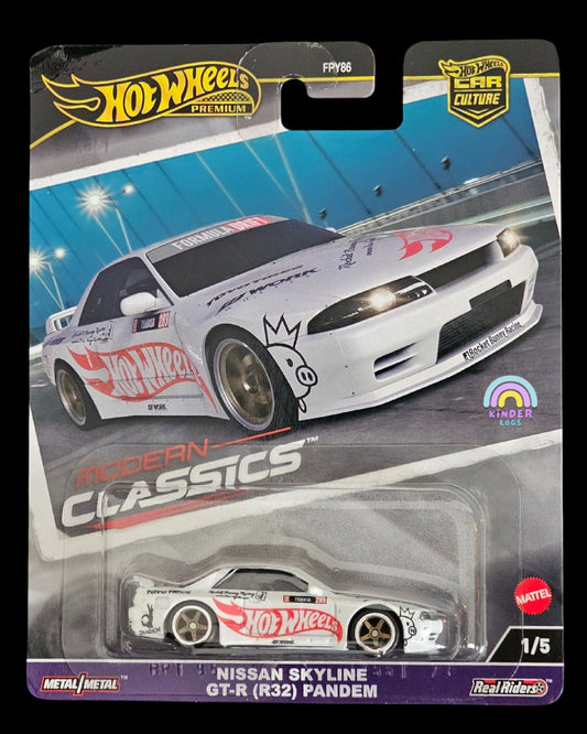 Premium Hot Wheels Nissan Skyline GT - R R32 Pandem - Modern Classics - Kinder Logs