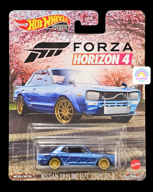Premium Hot Wheels Nissan Skyline H/T 2000 GT - X - Forza Horizon 4 - Kinder Logs