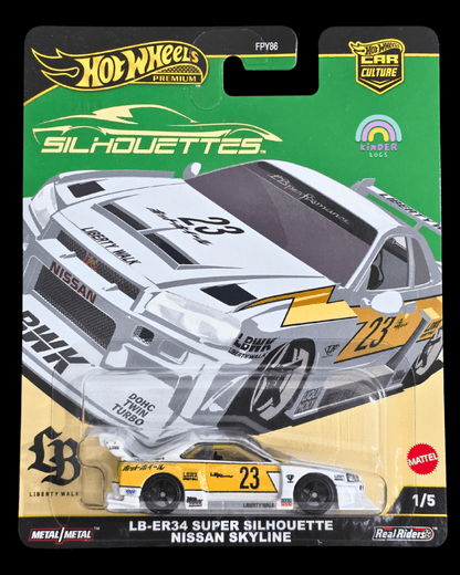 Premium Hot Wheels Nissan Skyline LB - ER34 Super Silhouette (Imported) - Kinder Logs