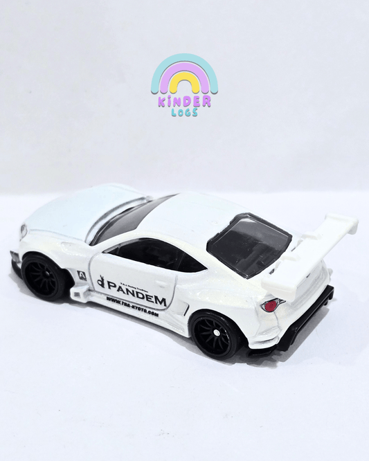 Premium Hot Wheels Pandem Subaru BRZ - White (Uncarded - New) - Kinder Logs