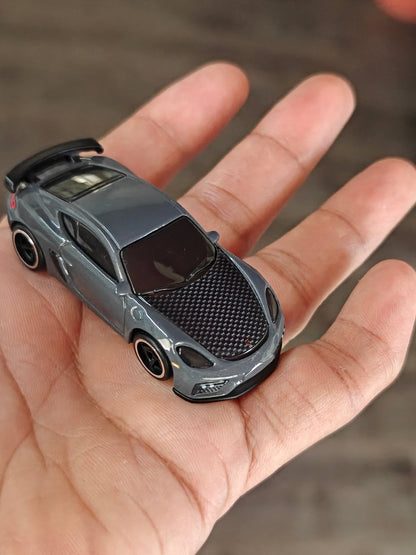 Premium Hot Wheels Porsche 718 Cayman GT4 - Grey (Pre-Owned) - Kinder Logs