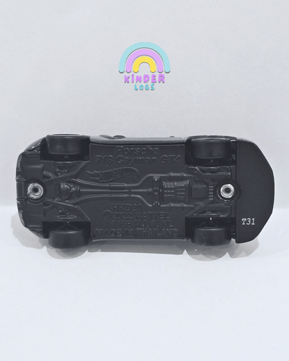 Premium Hot Wheels Porsche 718 Cayman GT4 - Grey (Uncarded) - Kinder Logs